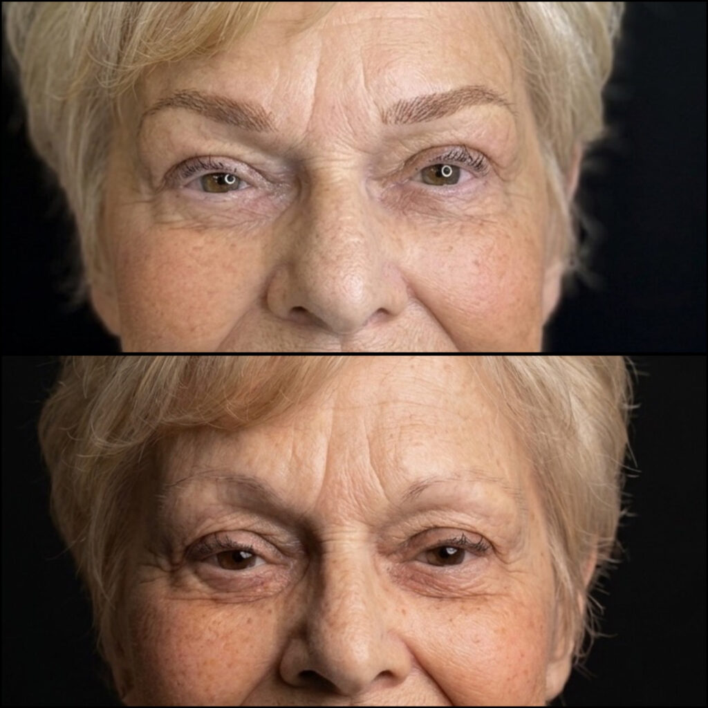 Natural nano brows permanent makeup results in Montreal