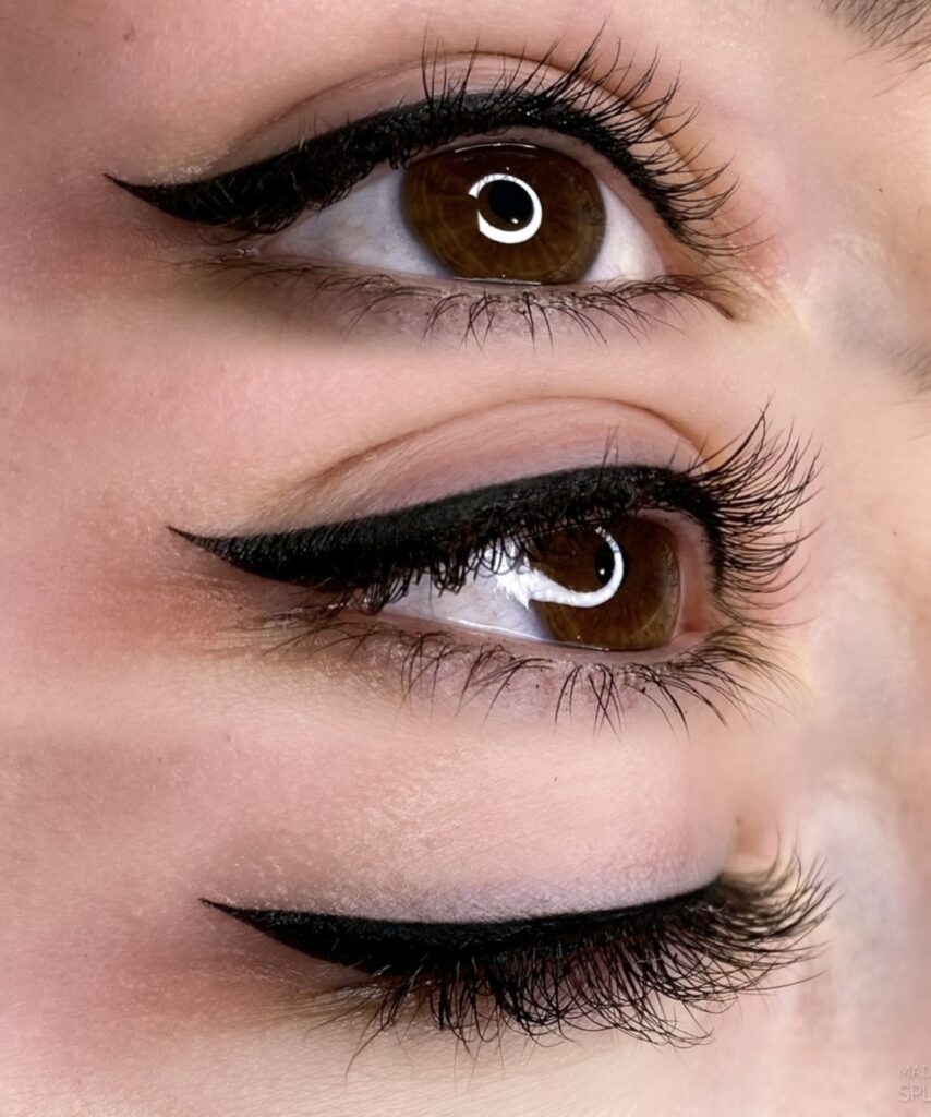 Classic Eyeliner Tattoo Montreal Sharp and symmetrical classic permanent eyeliner tattoo in Montreal